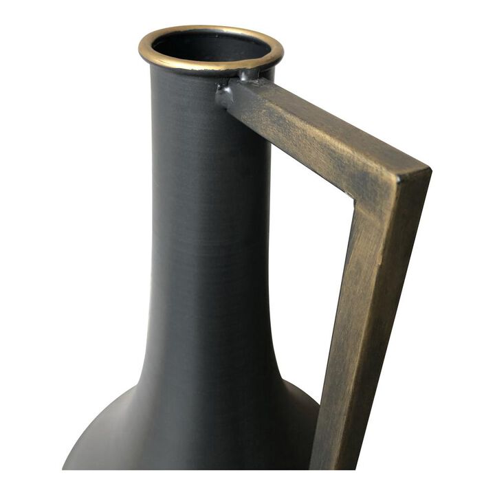 Moe’s Primus Metal Vase Black
