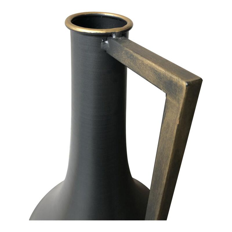 Moe’s Primus Metal Vase Black