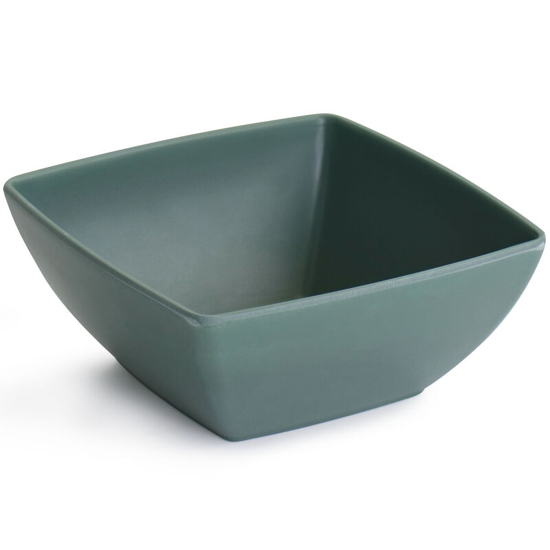 Gibson Home Grayson Melamine 12 Piece Square Dinnerware Set in Green