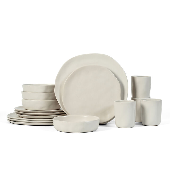 Stone by Mercer Project Hekonda Stoneware 16 Piece Dinnerware Set