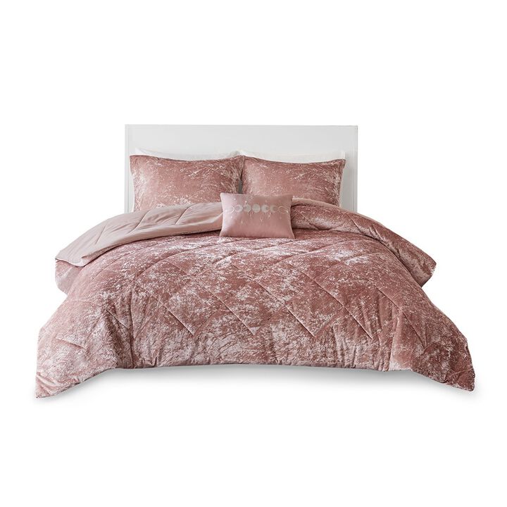 Gracie Mills Eirlys Velvet Duvet Cover Set