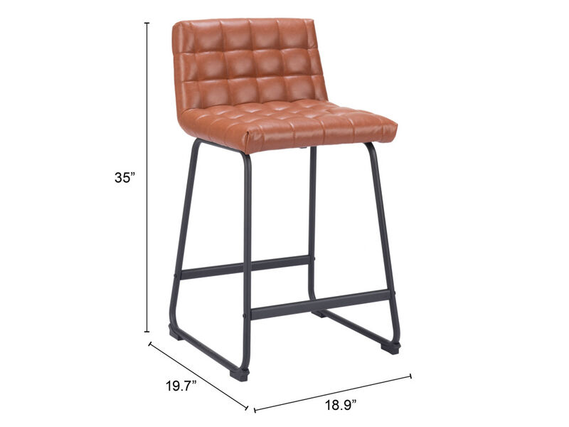Pago Counter Stool (Set of 2) Brown