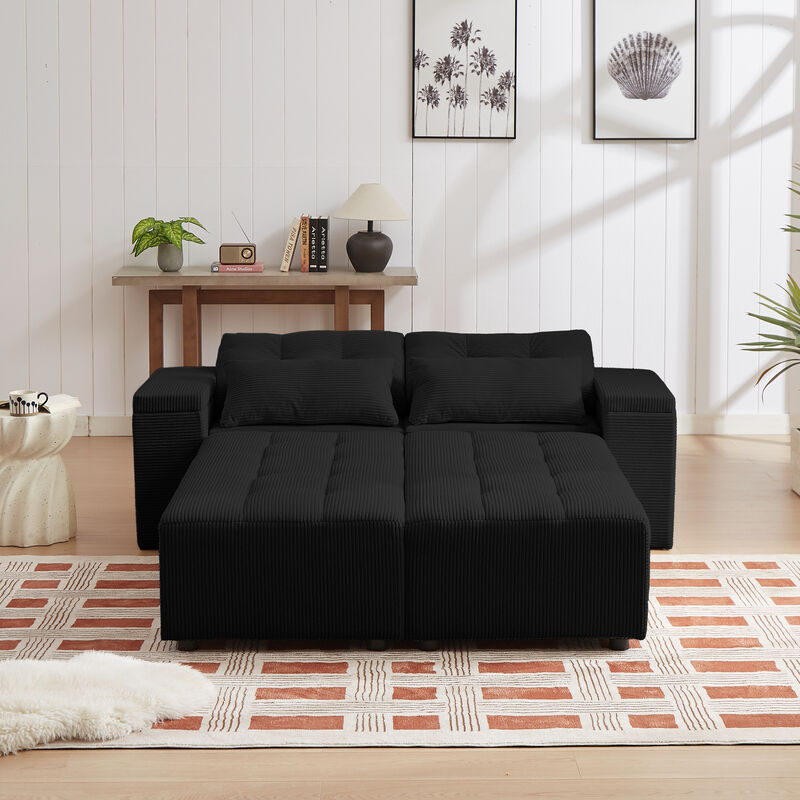 Merax Convertible 3 in 1 Sleeper Sectional Sofa