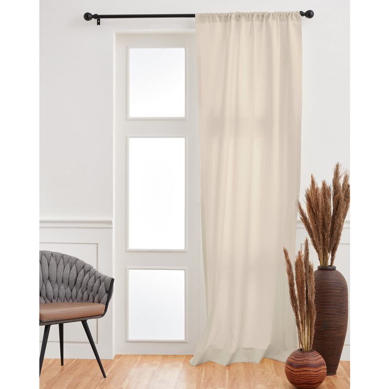 Solino Home Cotton Linen Curtain | Cotton Linen for Thanksgiving, Christmas
