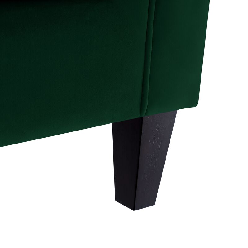 Inspired Home Maxine Velvet Club Chair