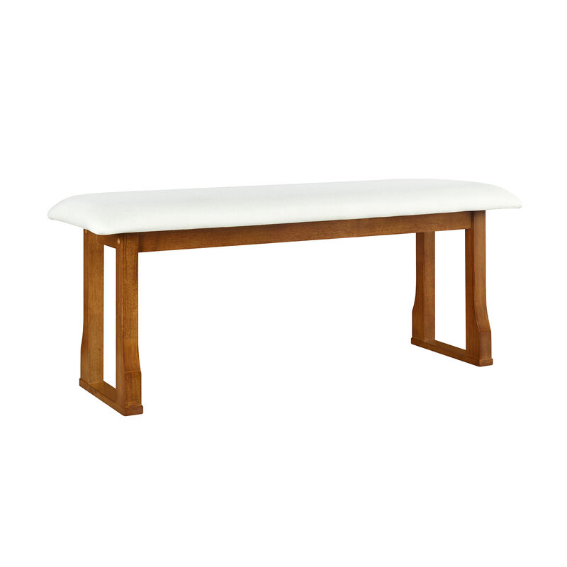 Merax Modern 6-Piece Extendable Dining Table Chairs Bench Set