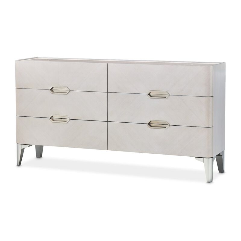 Michael Amini Penthouse Dresser - Ash Gray