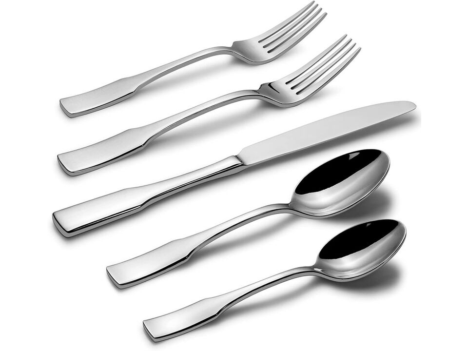 Alata Kate 30-Piece Silverware Set Stainless Steel Flatware Set