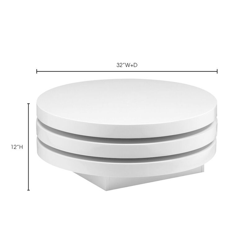Belen Kox Torno Coffee Table (White), Belen Kox