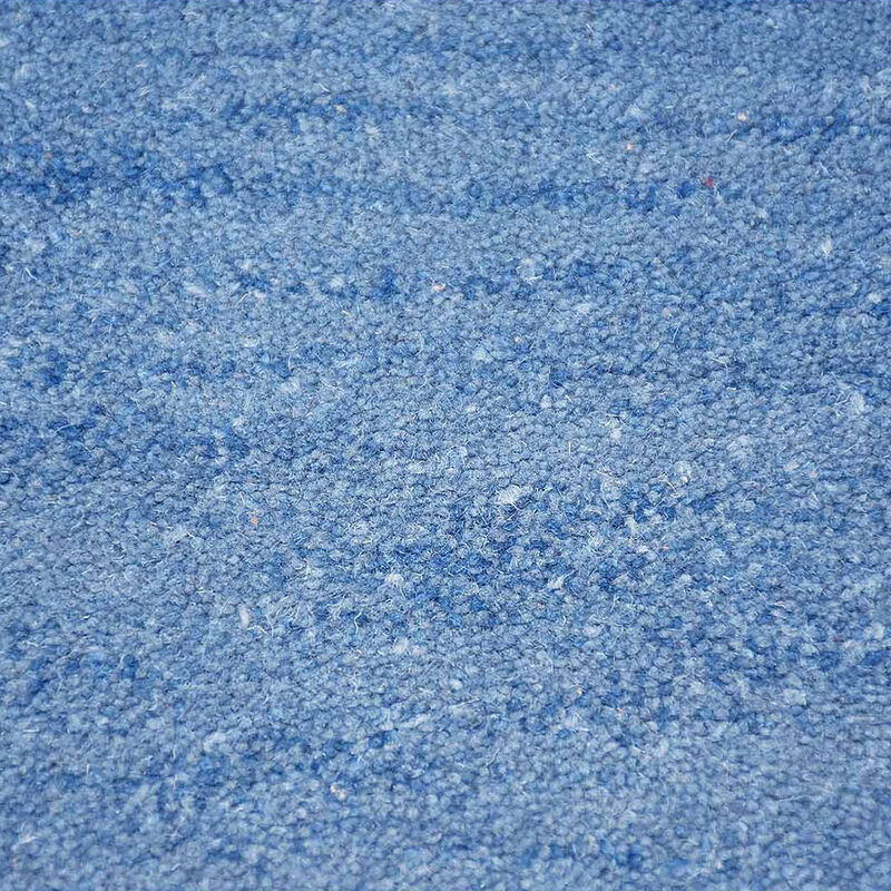 RUGSOTIC CARPETS HAND TUFTED WOOL ECO-FRIENDLY AREA RUGS  - 8'x11', Rectangle Shape, Blue, Contemporary Modern Design, High Pile Thick Handmade Area Rugs for Living Room, Bed Room (K00201)