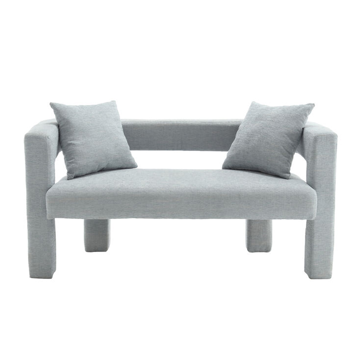 Merax Modern Chenille Loveseat Sofa