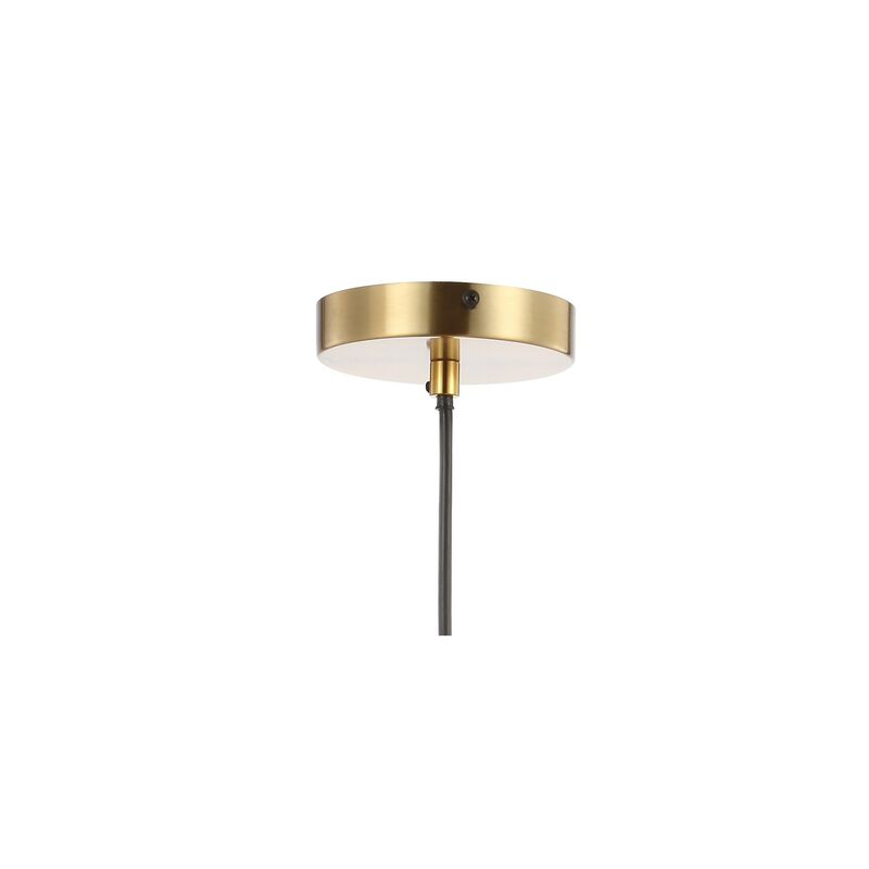 Colin Adjustable Iron/Glass Retro Hurricane LED Pendant