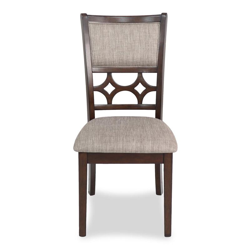 New Classic Furniture Mitchell 5-Piece Transitional Wood Dining Set in Cherry