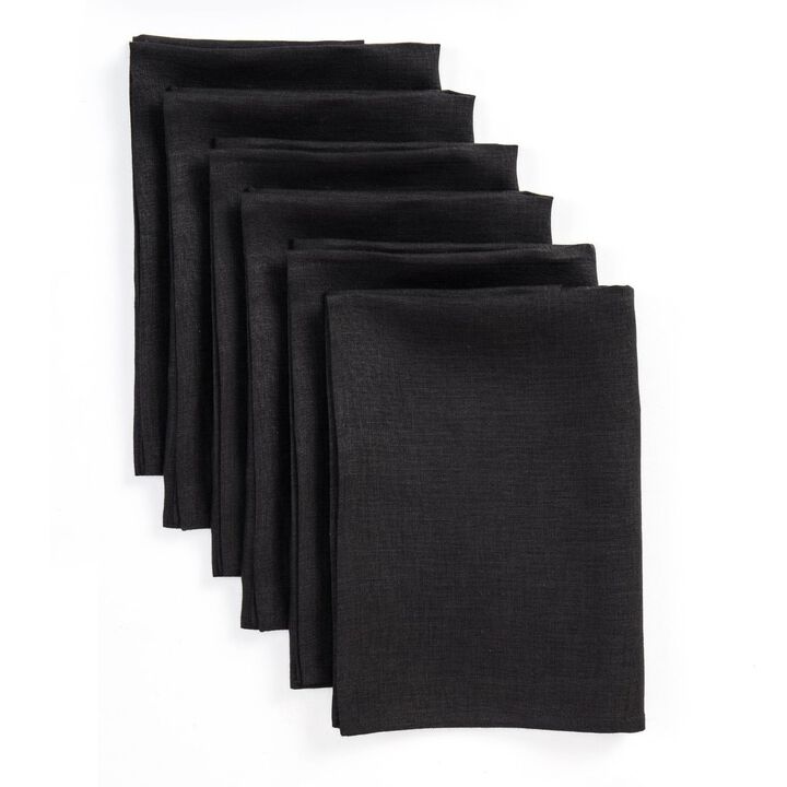 Solino Home 100% Pure Linen Dinner Napkins 20 x 20 Inch Set of 4 | Fete