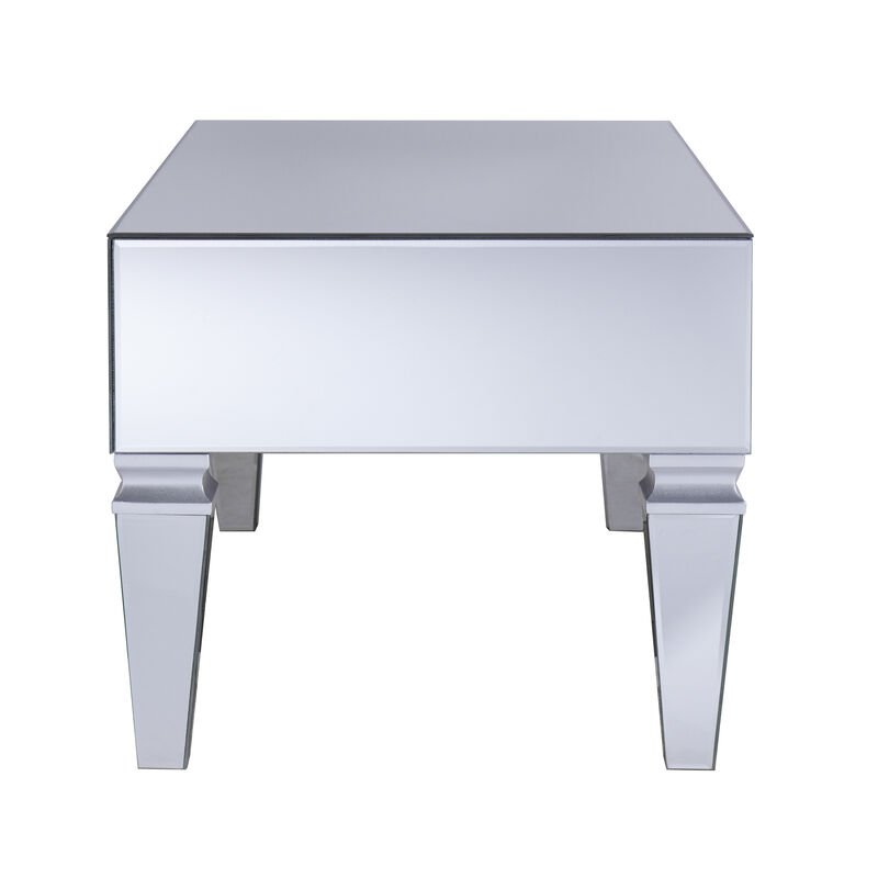 Darien Mirrored Coffee Table w/ Storage