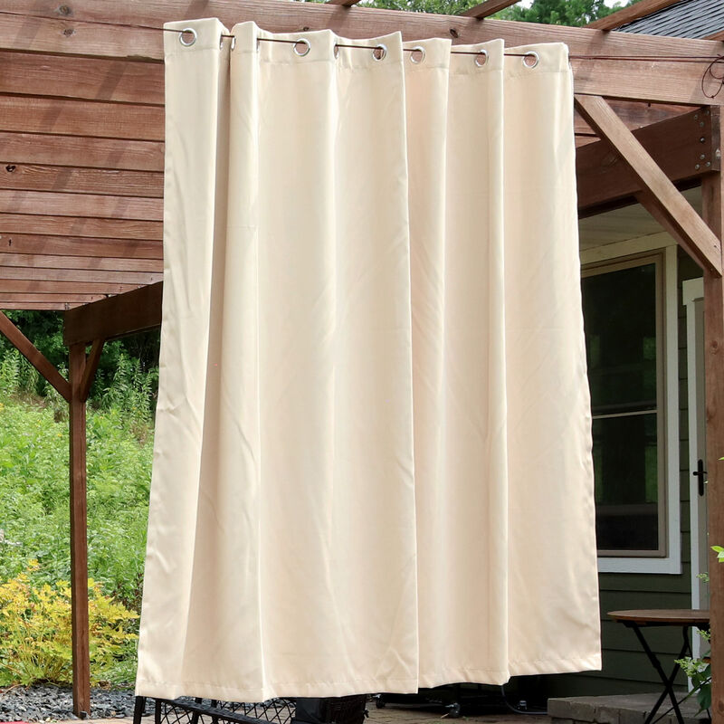 Sunnydaze Room Darkening Curtain Panel - Beige - 100 in x 84 in