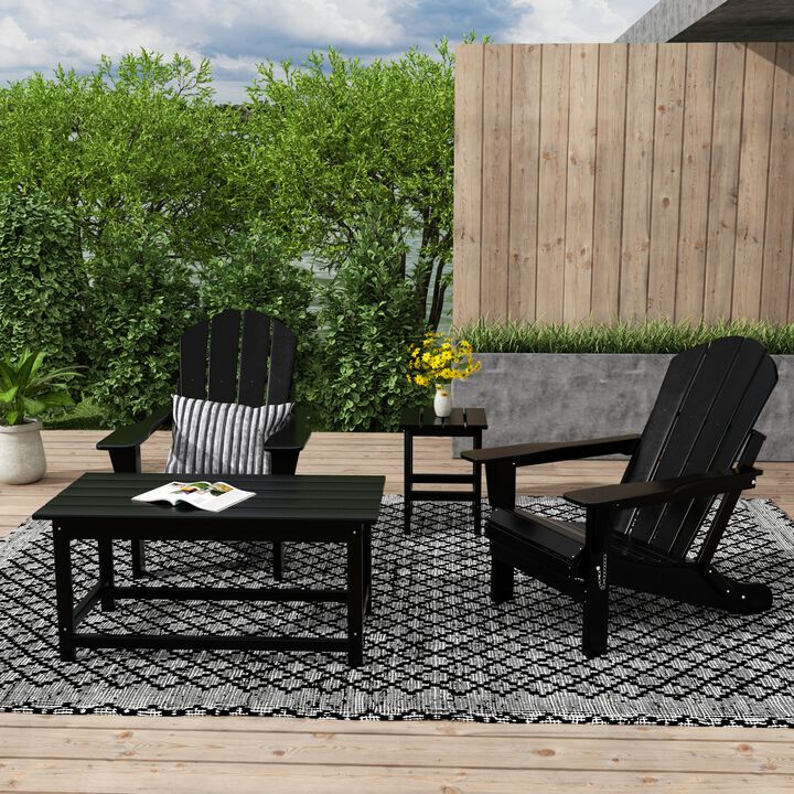 WestinTrends 4-Piece Outdoor Paio Adirondack Conversation Seating Set