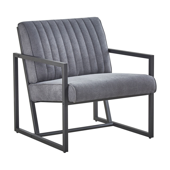 Modern design high quality fabric + steel armchair, for Kitchen, Dining, Bedroom, Living Room