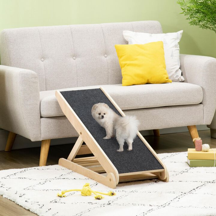 Adjustable Pet Access: Folding Dog Ramp with Anti-Slip Surface