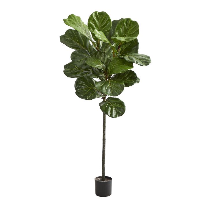 Hivvago 52 Inches Fiddle Leaf Artificial Tree