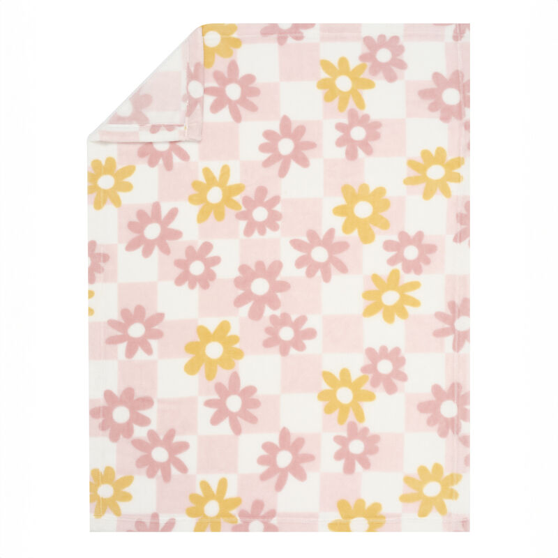 Lambs & Ivy Daisy Dreams 3-Piece Crib Bedding Set - Pink, White, Modern, Garden