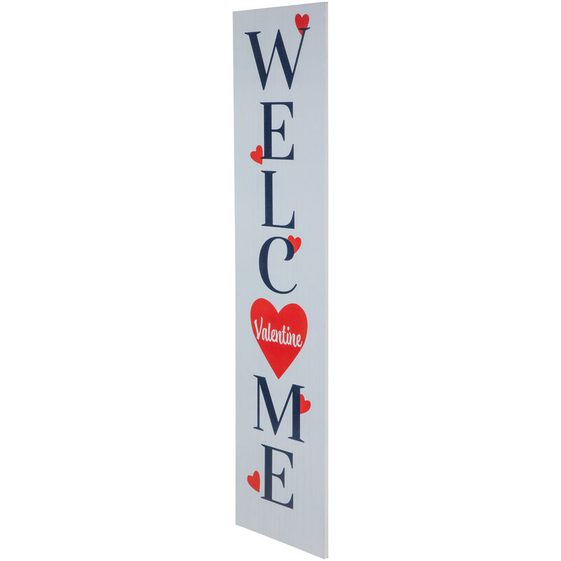 Welcome Valentine Wooden Wall Sign - 38"