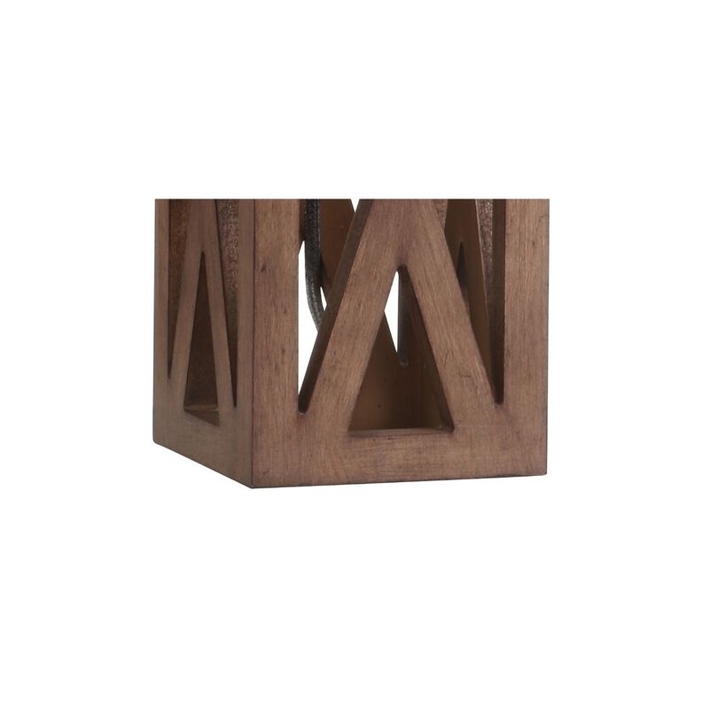 Stewart Farmhouse Wood LED Table Lamp
