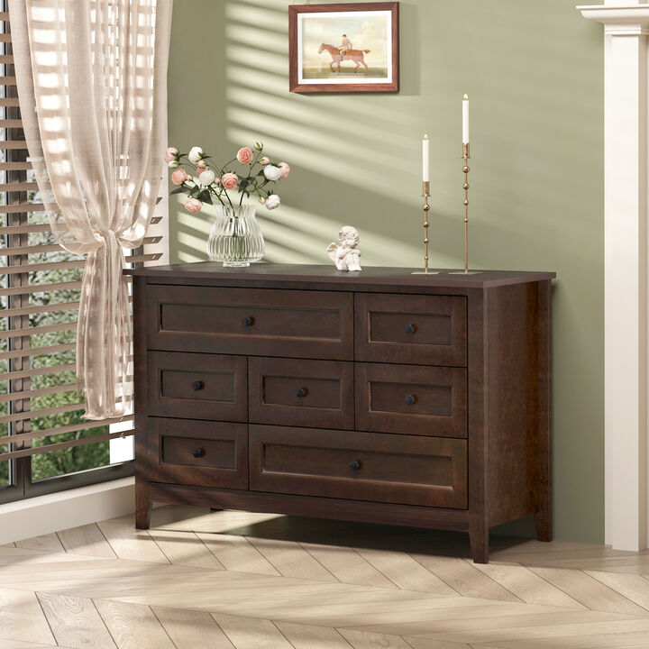 Gewnee Solid Wood spray-painted drawer dresser bar console table lockers