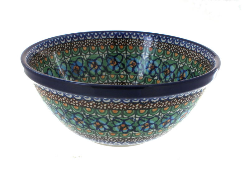Blue Rose Polish Pottery Athena Small Serving Bowl