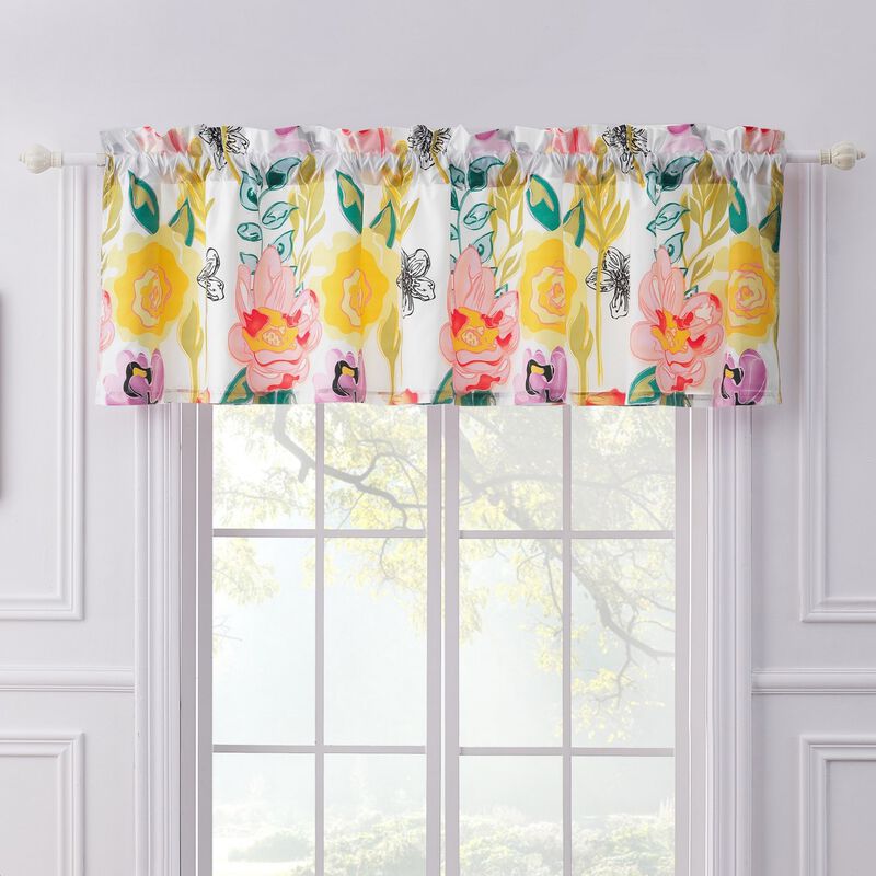 Greenland Home Fashion Watercolor Dream Window Valance - Multi 84x19"