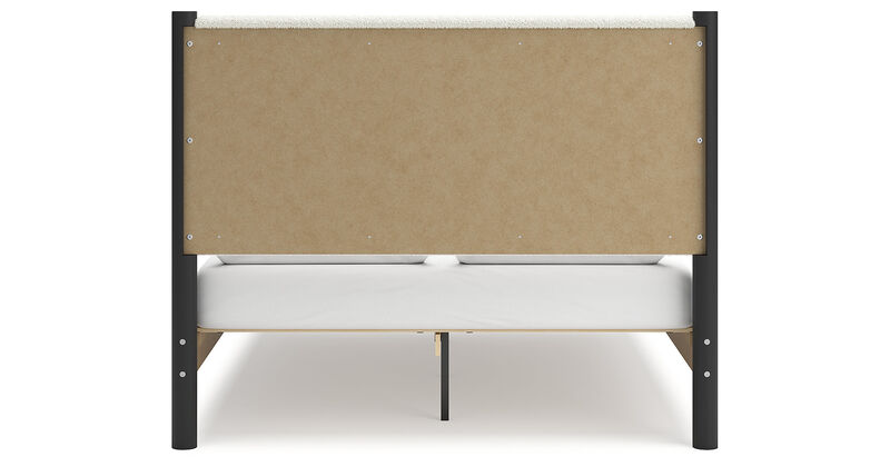 Queen Upholstered Panel Bed