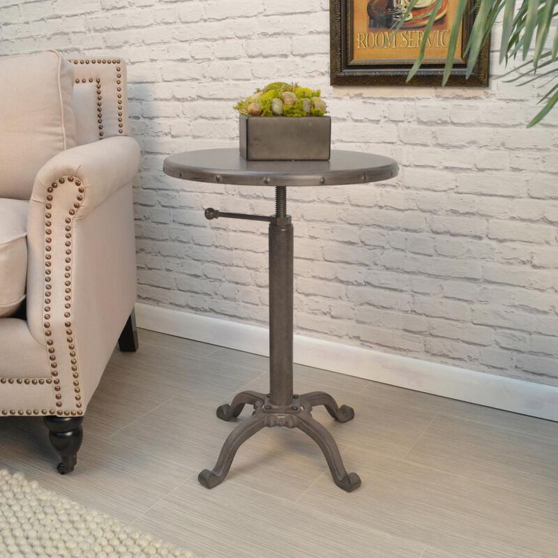 Carolina Living Colton Adjustable Vintage Table - Industrial