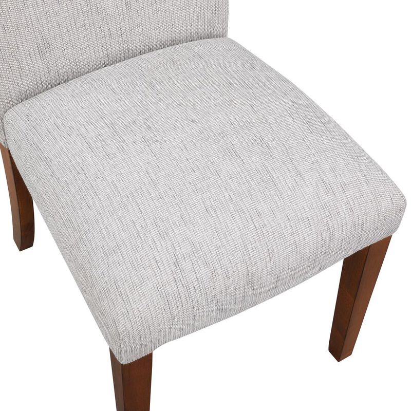 Salina Sea Oat Dining Chair in Performance Fabric with Nail Heads - set of 2
