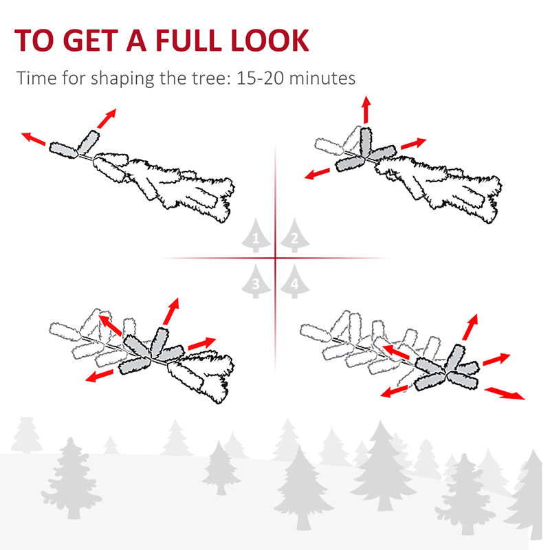 9' Artificial Snow Flocked Christmas Holiday Pencil Tree Winter Xmas Decoration
