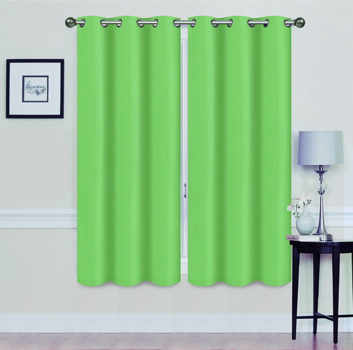 Solid Blackout Grommet Curtain Panels With Foam Backing (Set of 2)
