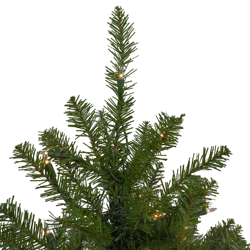 7.5' Pre-Lit Full Northern Pine Artificial Christmas Tree  Clear Lights