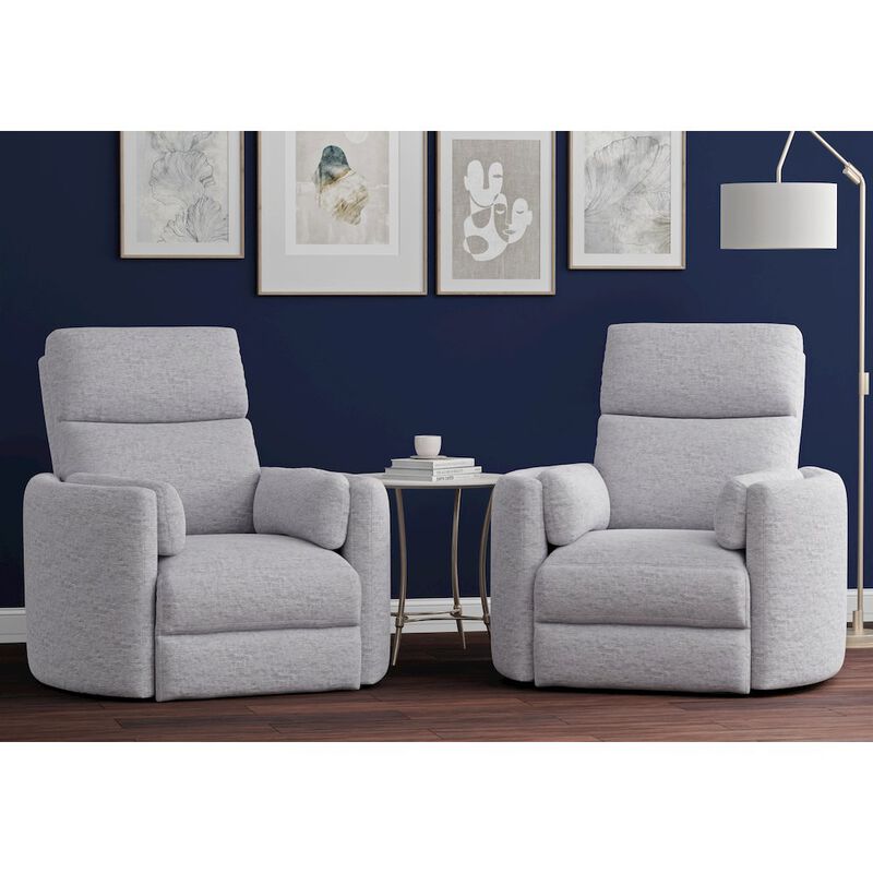 Parker Living Mineral Power Swivel Glider Recliner Two Pack