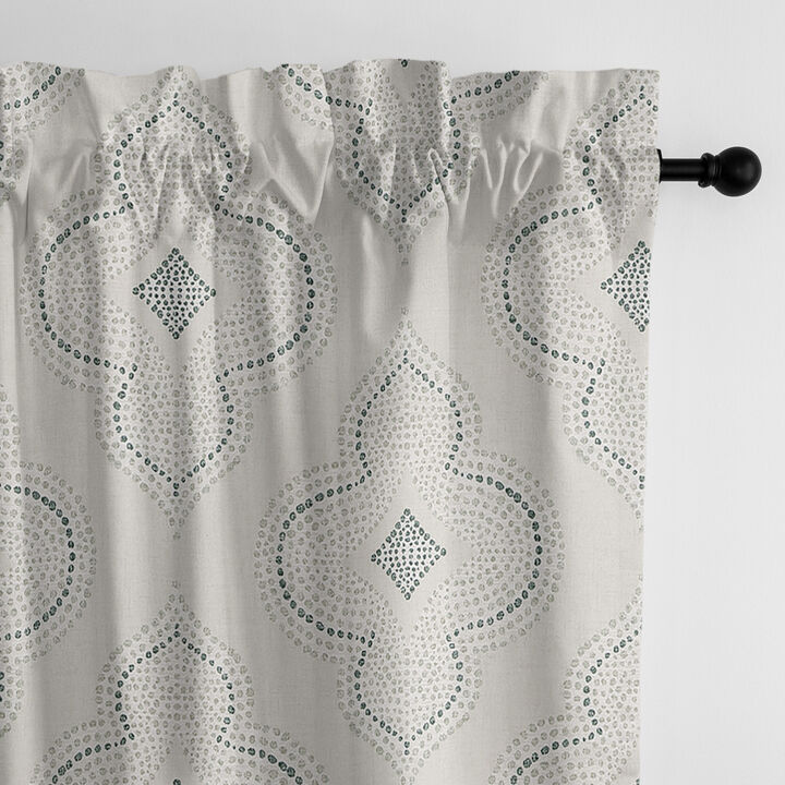 6ix Tailors Fine Linens Shiloh Linen Pole Top Drapery Panel Pair
