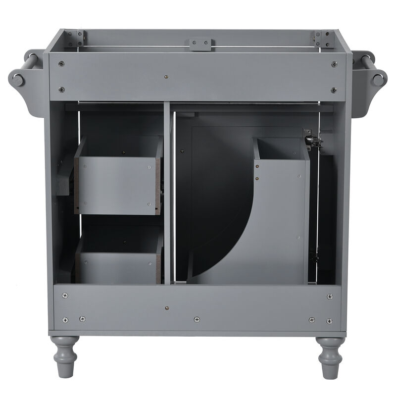 Merax Modern Bathroom Vanity Base with 2 Drawers