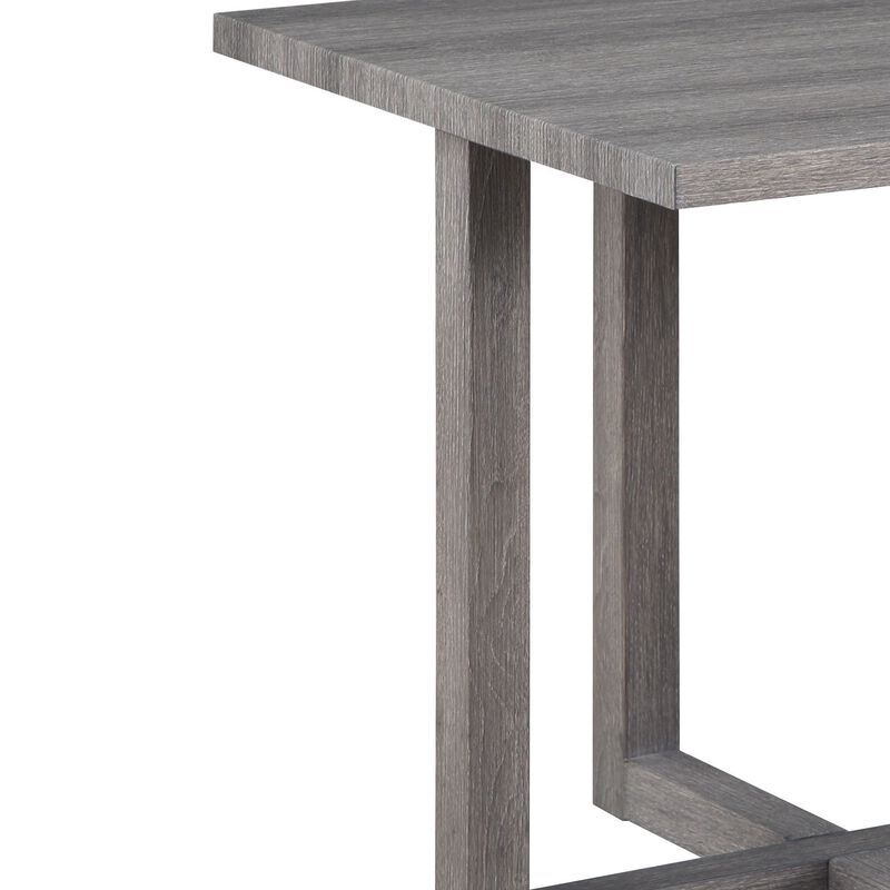 Moseberg Distressed gray End Table(D0102H57LP8)