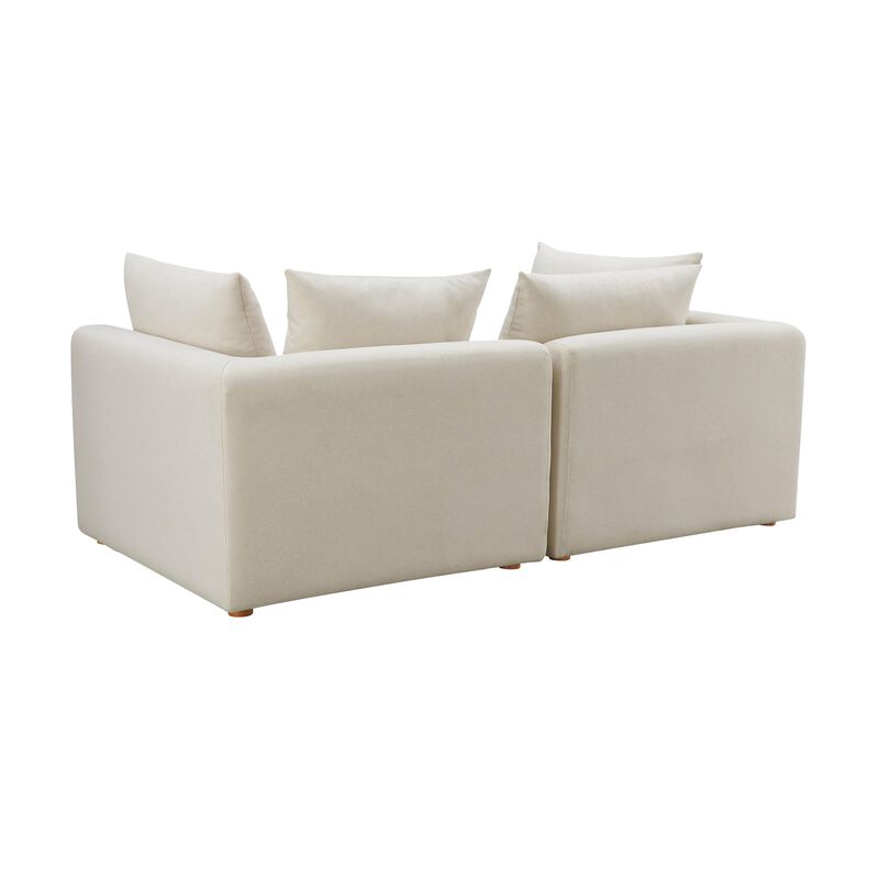 Hangover Cream Loveseat