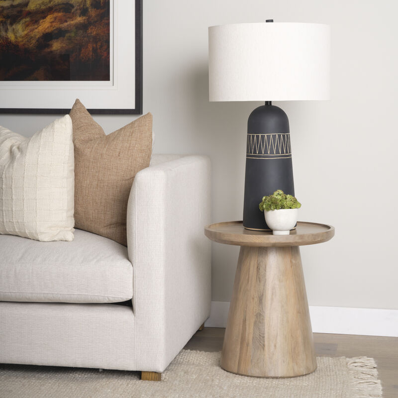 Takoda Light Brown Accent Table