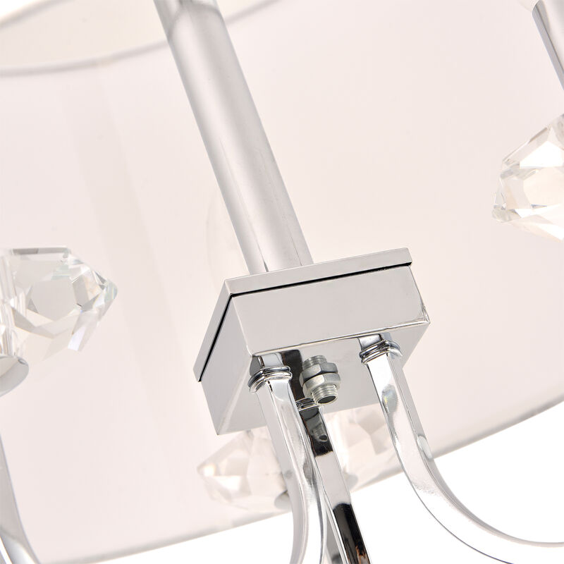 Pasargad Home Azure Collection Metal & Glass Chandelier Lights