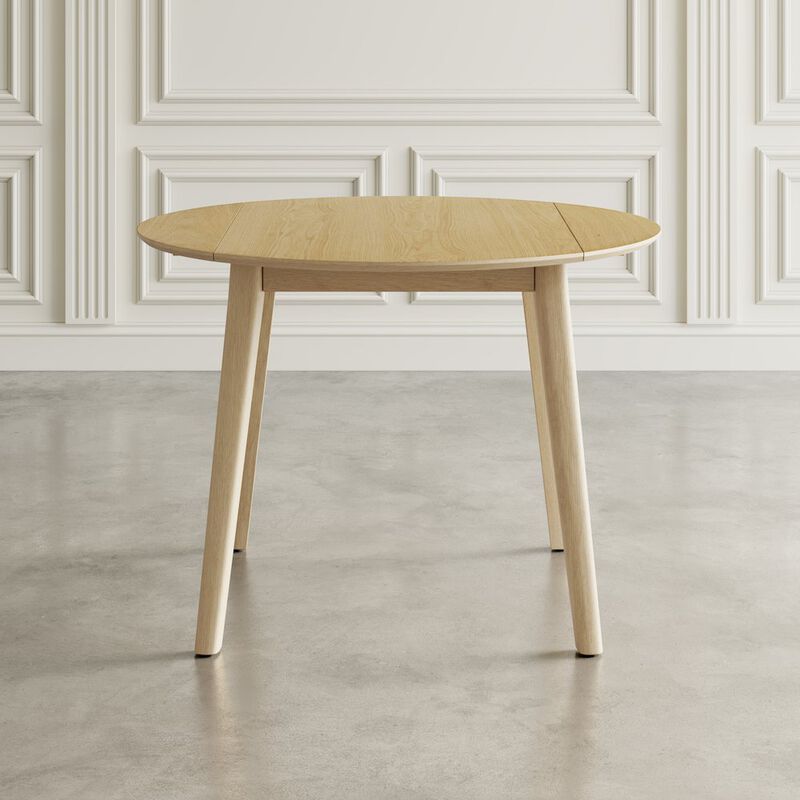 Jofran Percy 42 Contemporary Round Drop-Leaf Dining Table