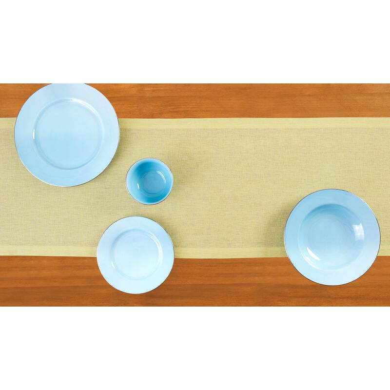 Solino Home 100% Pure Linen Table Runner | Athena for Thanksgiving, Christmas
