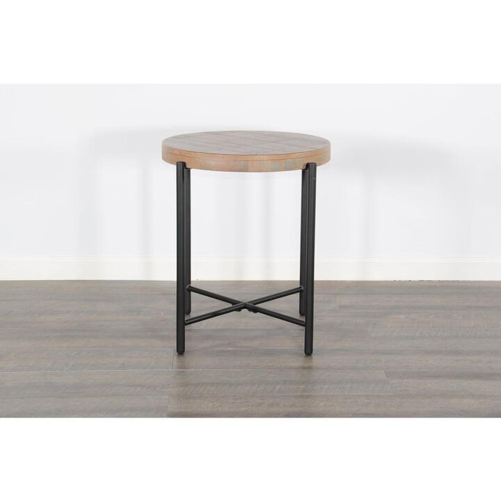 Sunny Designs Round  22 Distressed Chair Side Table