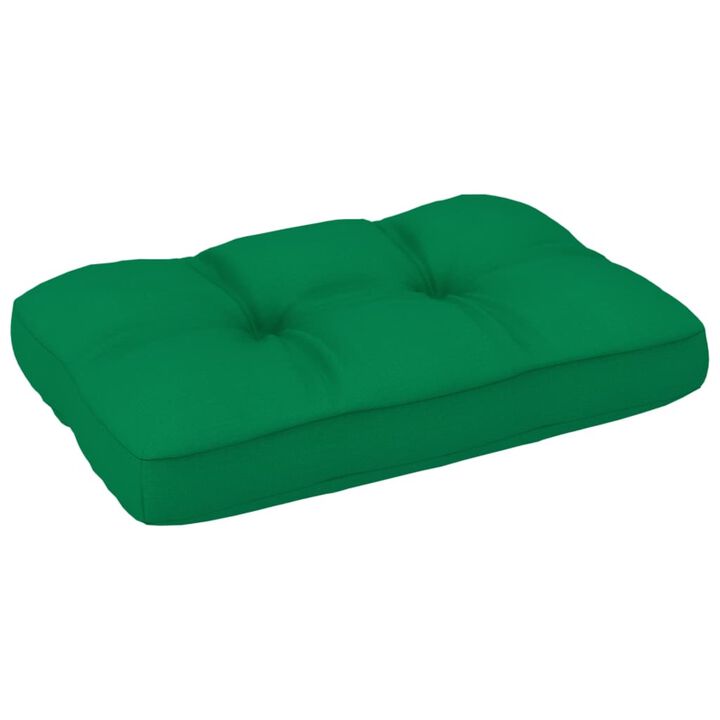 vidaXL Pallet Sofa Cushion Green 23.6"x15.7"x4.7"