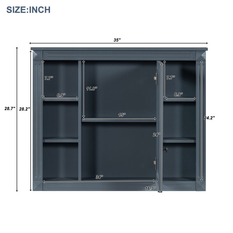 Modern Versatile Mirror Bathroom Cabinet Sophisticated Looks + Ample Storage