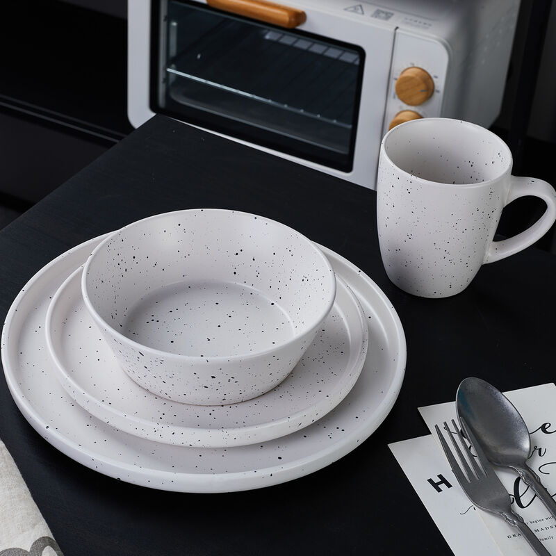 Stone Lain Jade Stoneware 32 Piece Dinnerware Set