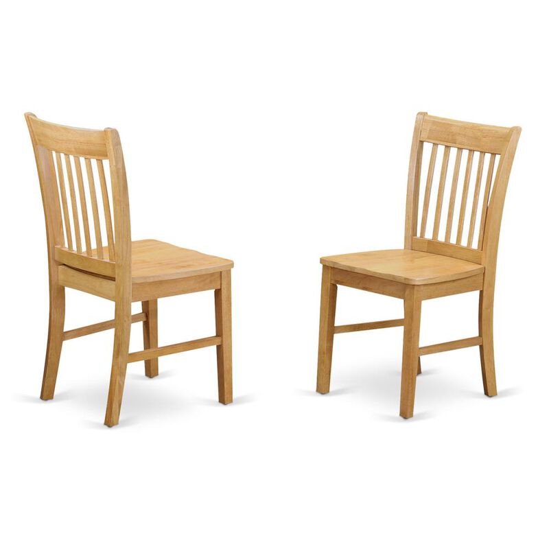East West Furniture 6-Pc  Dining  room  set  with  bench-  Dining  Table  and  4  Chairs  and  Bench